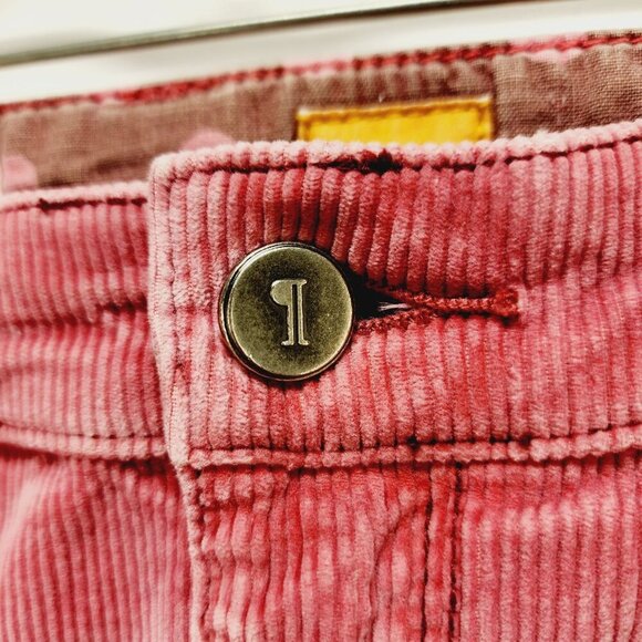 Picaro Corduroy pants Skinny The Letterpress Womens Red With Ankle Zippers SZ 29 - Picture 14 of 16